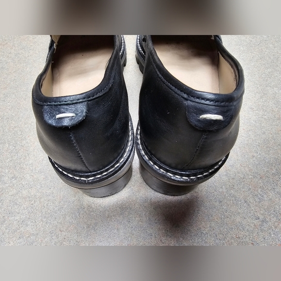 Bernardo Selma Loafer Chunky Lug Sole Slip On Black Leather Size 9.5 - Picture 6 of 13